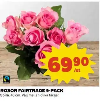 Coop ROSOR FAIRTRADE 9-PACK erbjuda