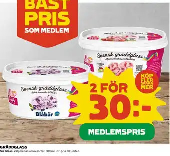 Coop GRÄDDGLASS erbjuda