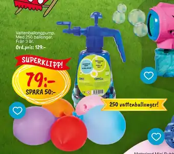 Leklust Vattenballongpump erbjuda