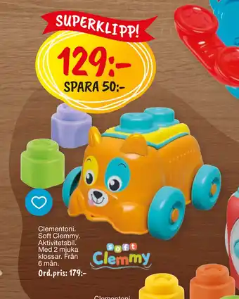 Leklust Clementoni Soft Clemmy erbjuda