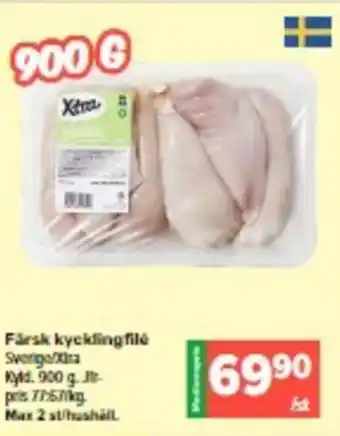 Coop Extra Färsk Kycklingfilé erbjuda