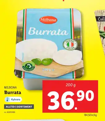 Lidl Burrata erbjuda