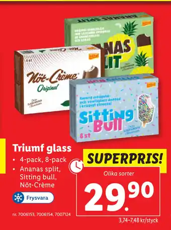 Lidl Triumf glass erbjuda