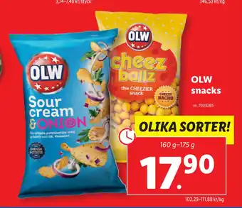 Lidl OLW snacks erbjuda
