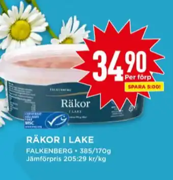 Willys Falkenberg seafood räkor erbjuda