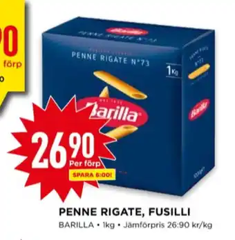 Willys Barilla pasta sorterad erbjuda