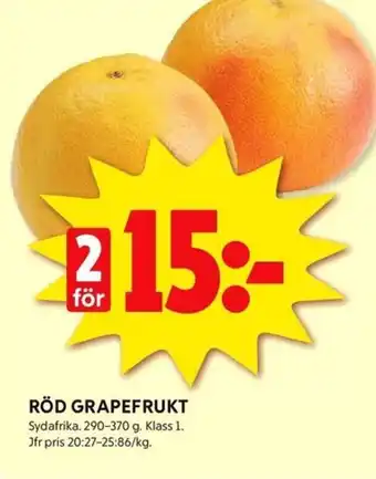 ICA Kvantum RÖD GRAPEFRUKT erbjuda