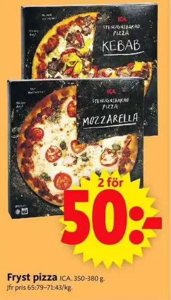ICA Supermarket Fryst pizza erbjuda