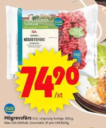 ICA Supermarket Högrevsfärs erbjuda