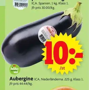 ICA Supermarket Aubergine erbjuda