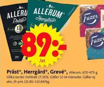 ICA Supermarket Präst, Herrgård, Grevé erbjuda