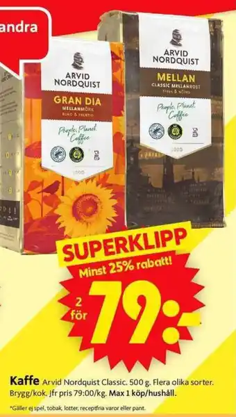 ICA Supermarket Kaffe erbjuda