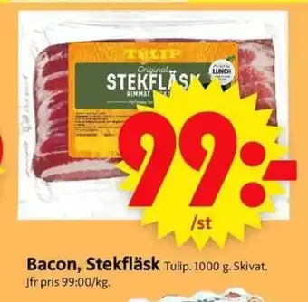 ICA Supermarket Bacon, Stekfläsk erbjuda