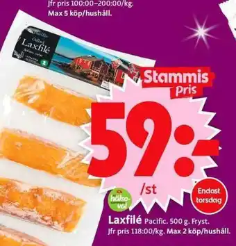 ICA Supermarket Laxfilé erbjuda