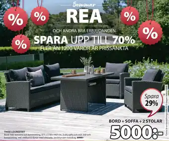 JYSK THISE LOUNGESET erbjuda