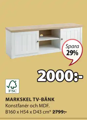 JYSK MARKSKEL TV-BÄNK erbjuda