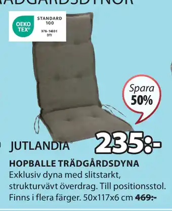 JYSK HOPBALLE TRÄDGÅRDSDYNA erbjuda