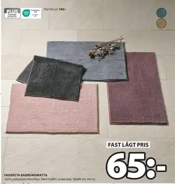 JYSK FAGERSTA BADRUMSMATTA erbjuda