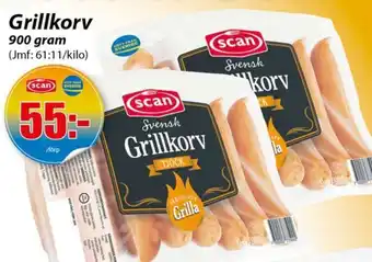 Extra Mjällby Stormarknad Grillkorv erbjuda