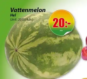 Extra Mjällby Stormarknad Vattenmelon erbjuda