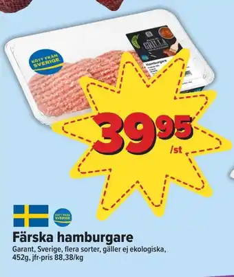 Östenssons Färska hamburgare erbjuda