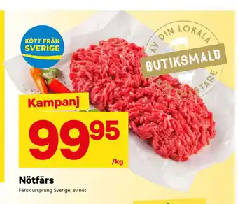 City Gross Nötfärs erbjuda
