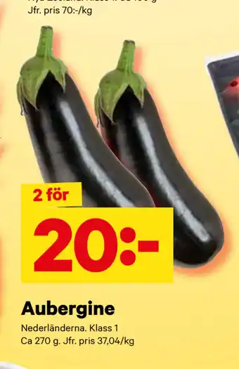 City Gross Aubergine erbjuda