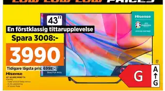Power 43 4K HDR SMART TV erbjuda
