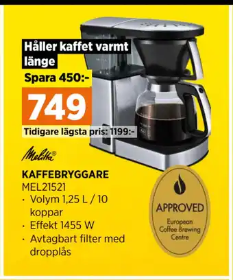 Power KAFFEBRYGGARE erbjuda
