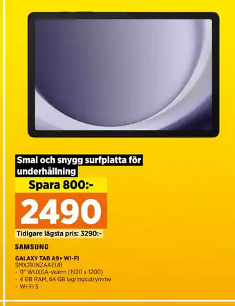 Power GALAXY TAB A9+ WI-FI erbjuda