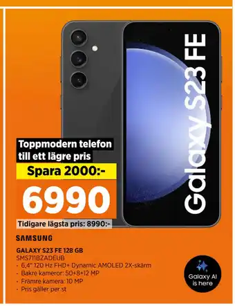 Power GALAXY S23 FE 128 GB erbjuda