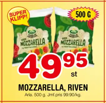 Nya Pulsen MOZZARELLA, RIVEN erbjuda