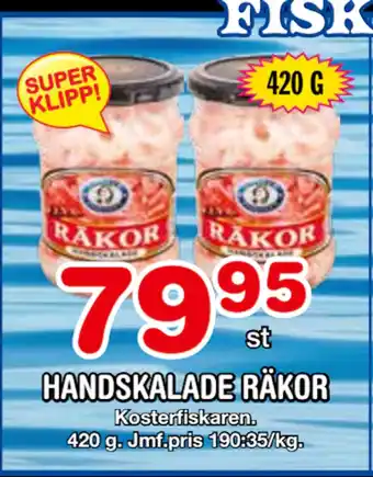 Nya Pulsen HANDSKALADE RÄKOR erbjuda
