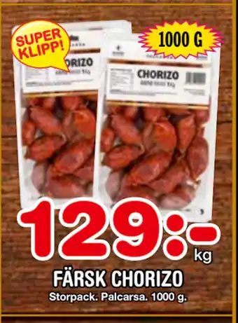 Nya Pulsen FÄRSK CHORIZO erbjuda