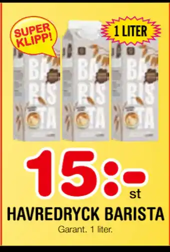 Nya Pulsen HAVREDRYCK BARISTA erbjuda