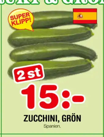 Nya Pulsen ZUCCHINI, GRÖN erbjuda