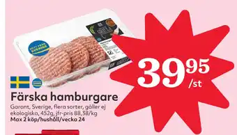 Hemköp Färska hamburgare erbjuda