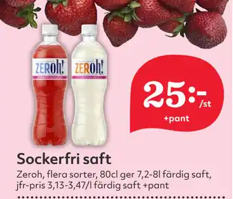 Hemköp Sockerfri saft erbjuda