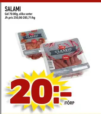 Nelins SALAMI erbjuda