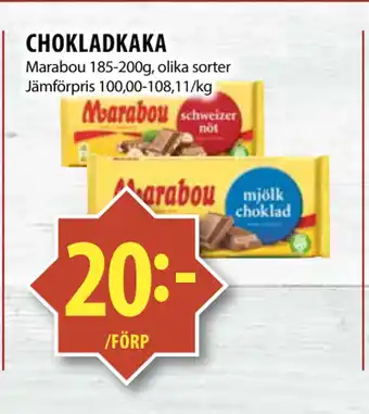 Matvärlden Tensta CHOKLADKAKA erbjuda