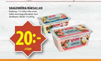 Matvärlden Tensta SKAGENRÖRA/RÄKSALLAD erbjuda