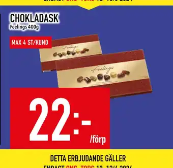 Matdax CHOKLADASK erbjuda