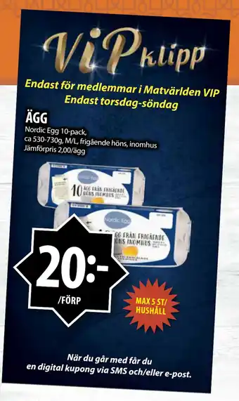 Matvärlden Tensta ÄGG erbjuda
