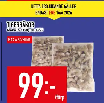 Matdax TIGERRÄKOR erbjuda
