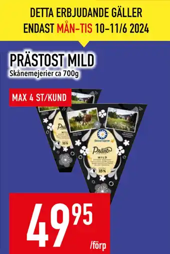 Matdax PRÄSTOST MILD erbjuda