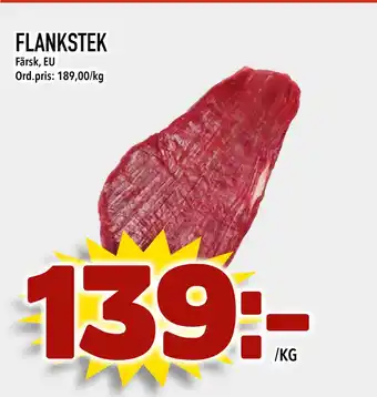 Din Mat FLANKSTEK erbjuda