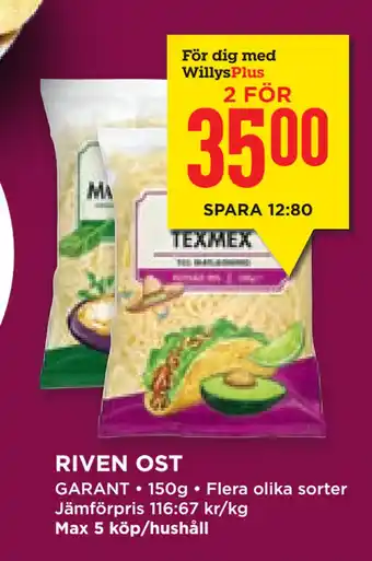 Willys Hemma RIVEN OST erbjuda