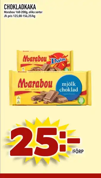 Bonum Matmarknad CHOKLADKAKA erbjuda