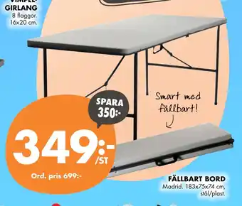 ÖoB FÄLLBART BORD erbjuda