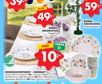 ÖoB BORDSDEKORATION erbjuda
